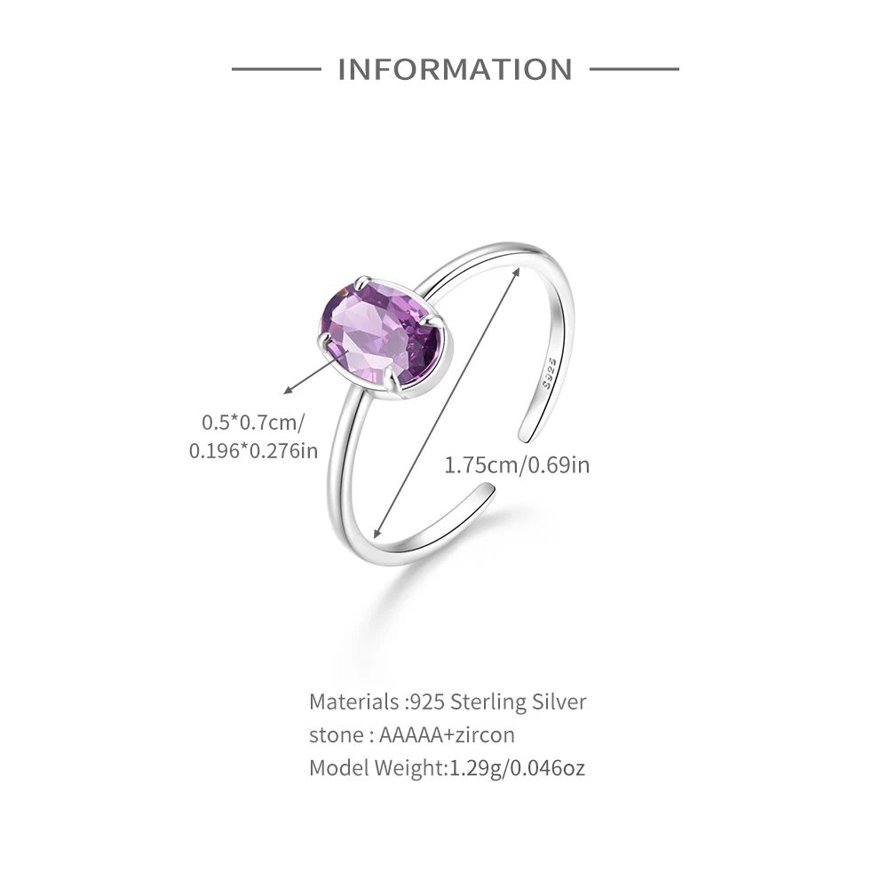 Design S925 Sterling Silver Multi-Stone Cluster Ring Silver Jewelry - 9