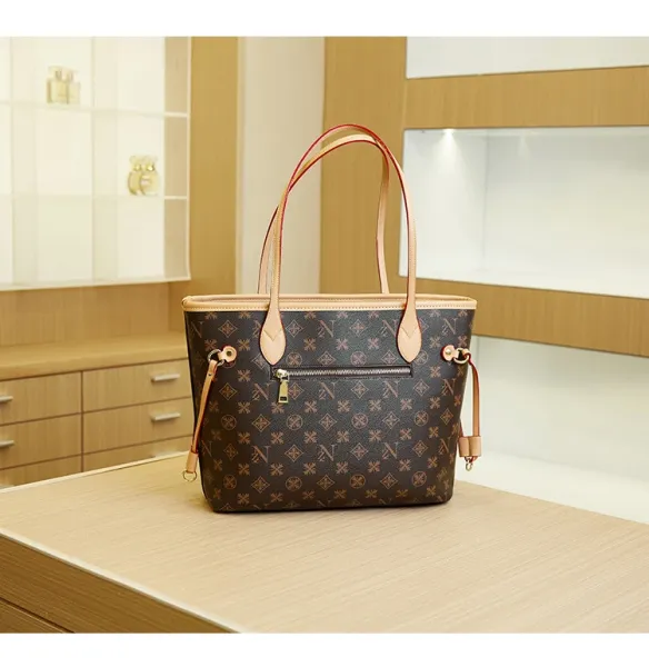 Louis Vuitton Neverfull Monogram Brown Tote Bag - 20