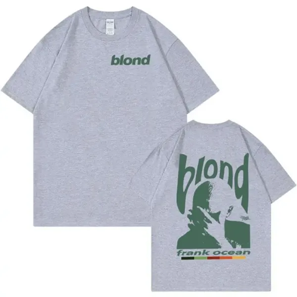 Frank Ocean Blond T-Shirt Beige Green Print - 3
