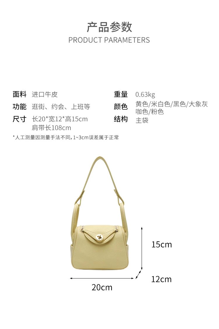 Design Mini Underarm Bag Pink Pebbled Leather Handbag Shoulder Bags - 10