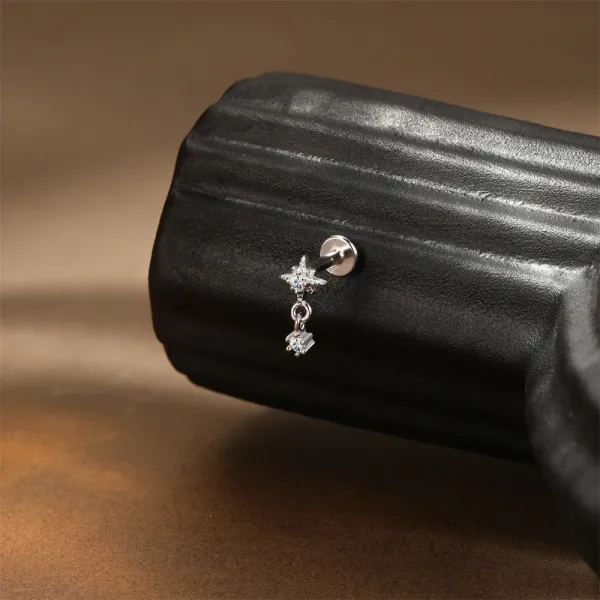 Design S925 Sterling Silver Cross Pendant Ear Cuff Jewelry - 30