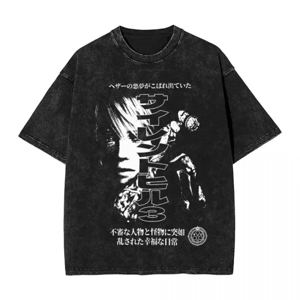 Design Saint Seiya 3 Distressed Black T-Shirt - 1