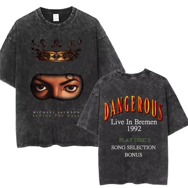 Design Michael Jackson Dangerous Live In Bremen 1992 Graphic T-Shirt T-Shirts - 1