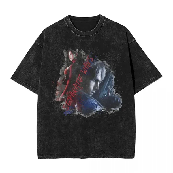 Design Resident Evil Separate Ways Graphic Tee Black T-Shirts - 1