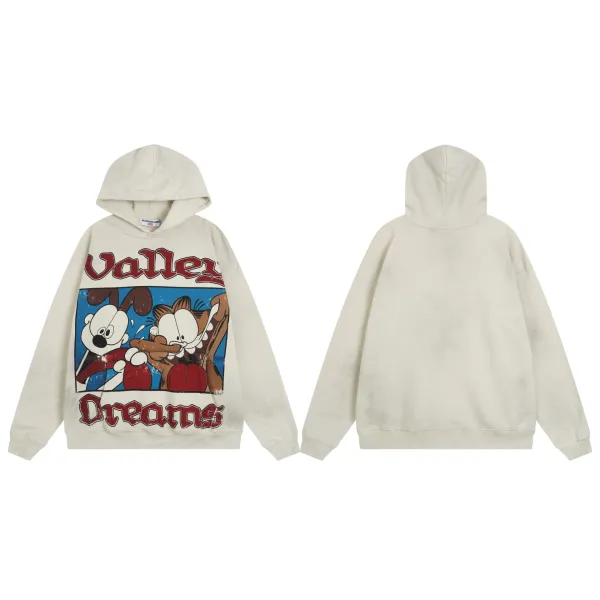Design Garfield x Valley Dreams Oversized Hoodie Beige Hoodie - 1