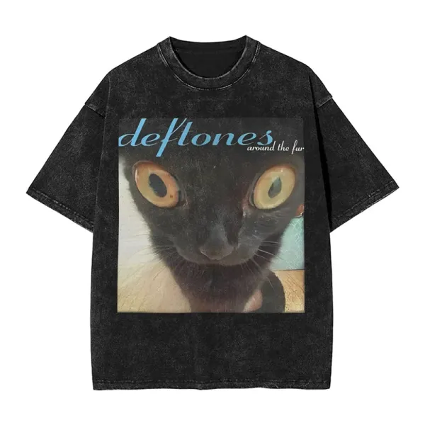 Design Deftones Around the Fur Album Art T-Shirt Black T-Shirts - 1