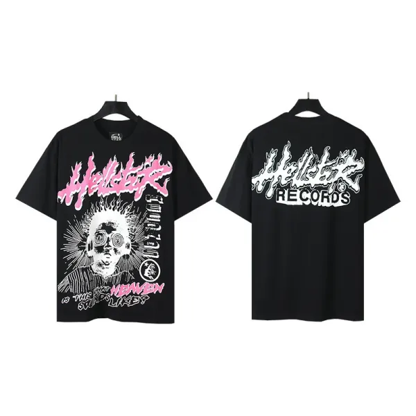 Hellstar Records Graphic Print Black T-Shirt - 1