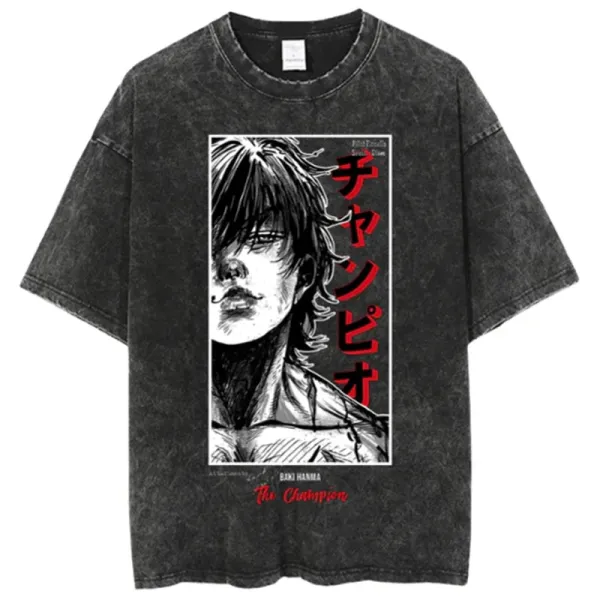 Hellstar Studios Unohara Acid Wash Black T-Shirt - 6