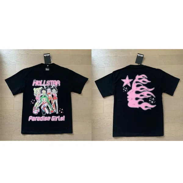 Hellstar Paradise Girls Black T-Shirt - 1