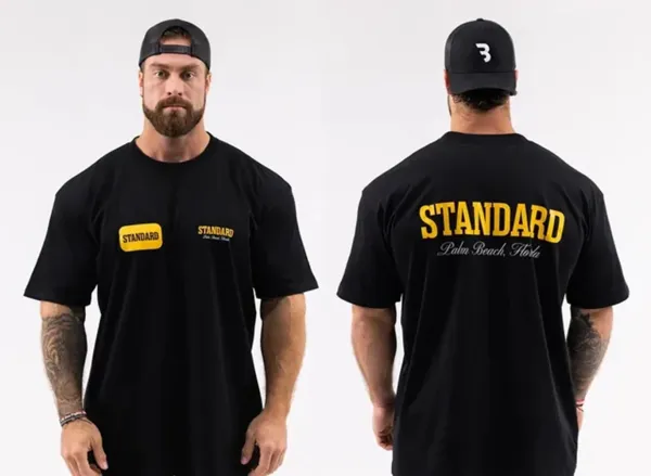 Design Standard Palm Beach Tee Black T-Shirt T-Shirts - 1