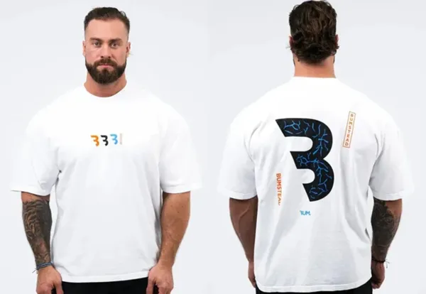 Design Bumstead x 3UM 333 Graphic T-Shirt White T-Shirts - 1