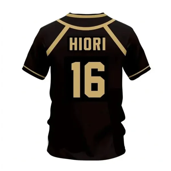 Design Black and Gold Panelled T-Shirt - 6