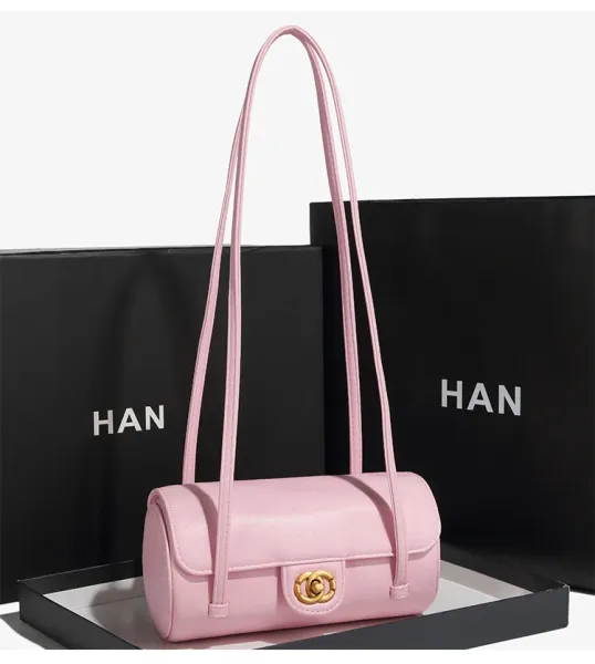 HAN Mini Barrel Crossbody Bag White - 27