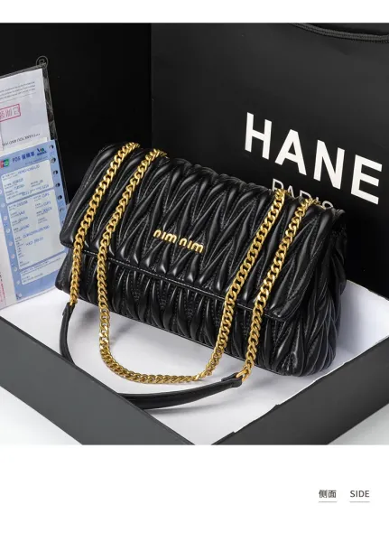Miu Miu Matelassé Chain Shoulder Bag White - 13