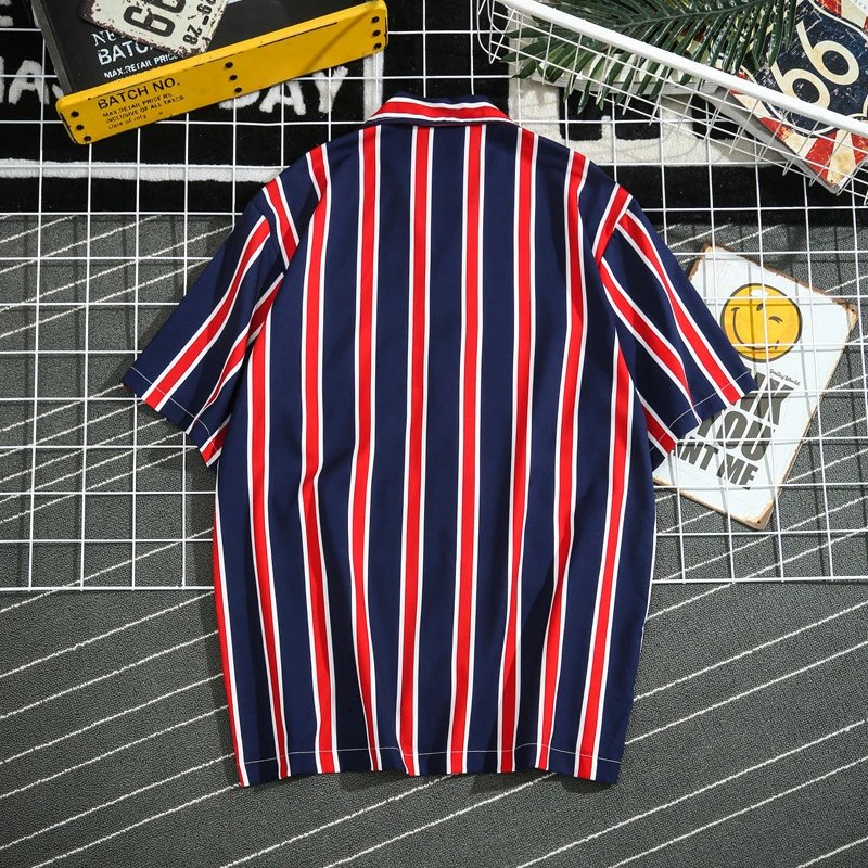 Design Purple Tiger Print Short-Sleeve Button-Up Shirt - 6