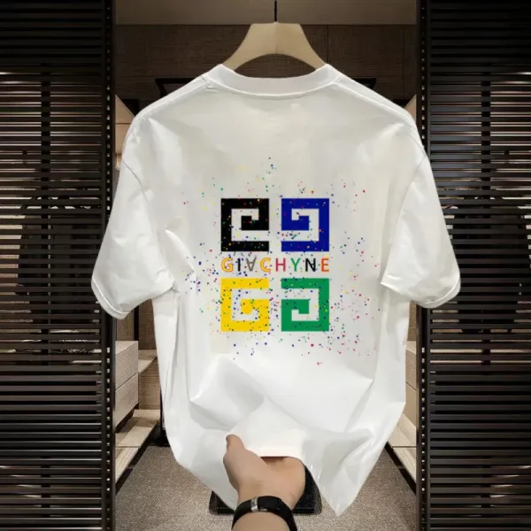 Givenchy 4G Logo Splatter Print White T-Shirt - 11