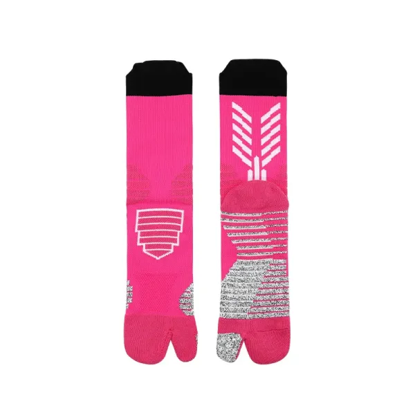 Maison Margiela Tabi Socks Pink with White Graphic - 1