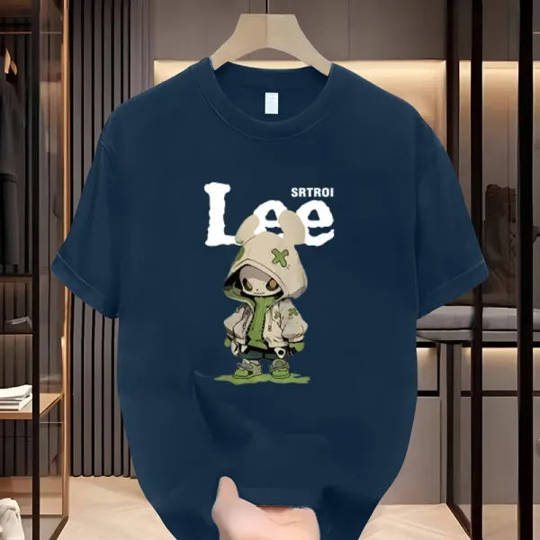 Lee x SRTRIO Graphic Print White T-Shirt - 4