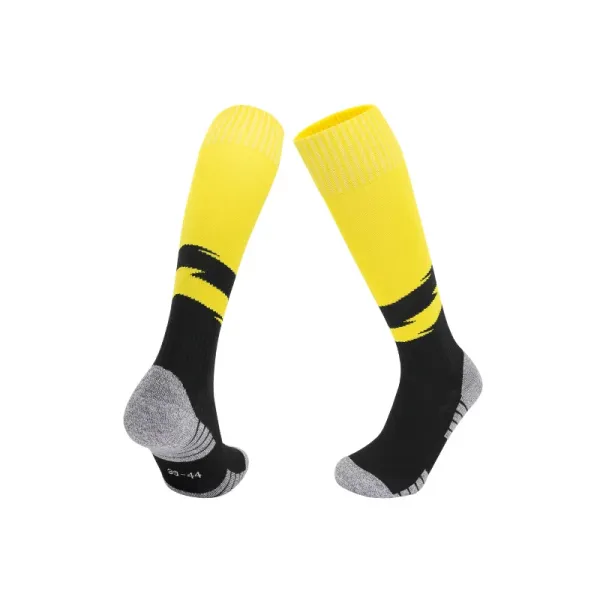 Design Performance Soccer Socks Yellow Black Gray - 1