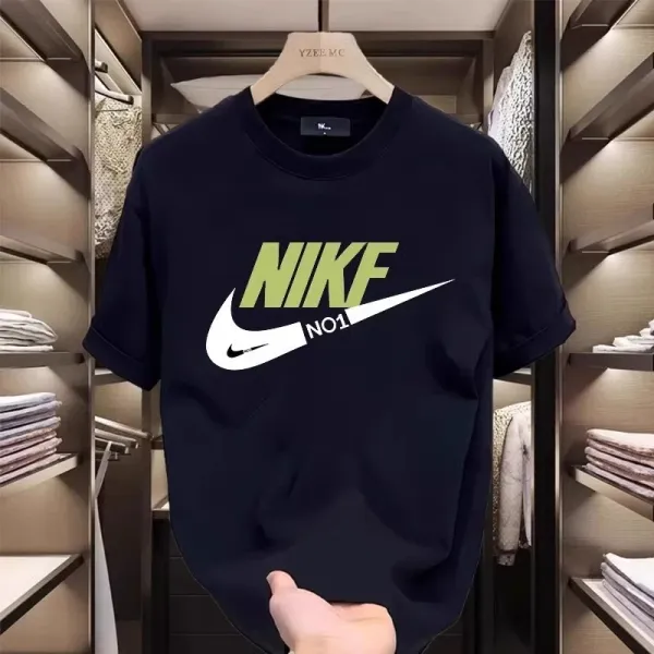 Design Nike Swoosh Art Print White T-Shirt Tops.t Shirts - 13