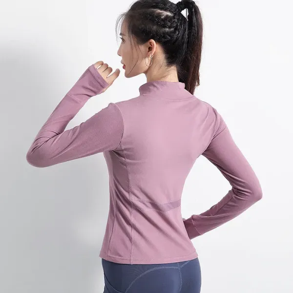 Design Zip-Up Performance Top Navy Blue Activewear Jacket - 19