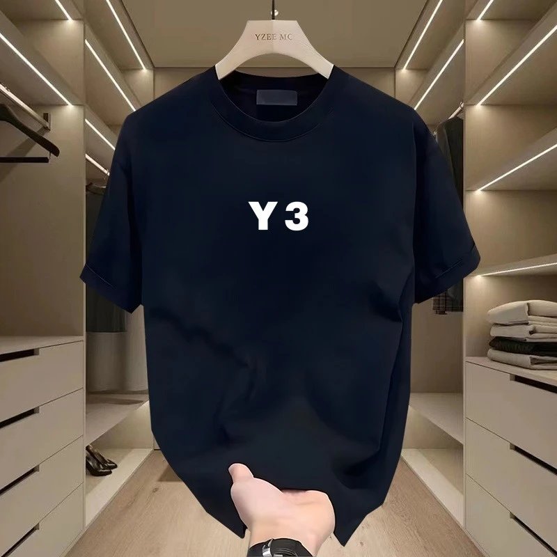Adidas Y-3 Y3 Logo Navy T-Shirt