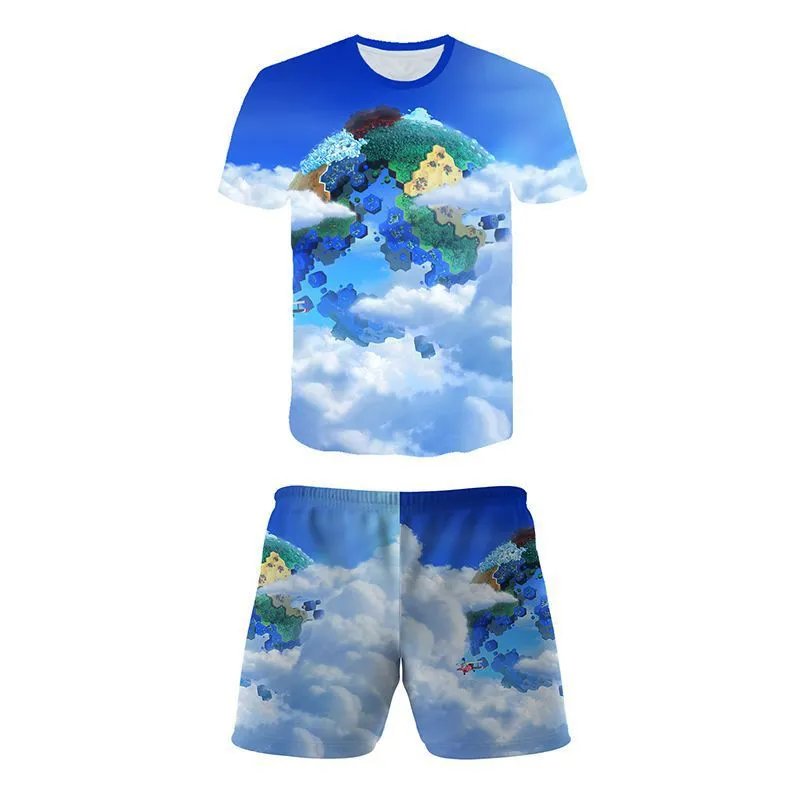 Design Gruffalo x The Gruffalo T-Shirt and Shorts Set Beige / Green Kids Sleepwear - 14