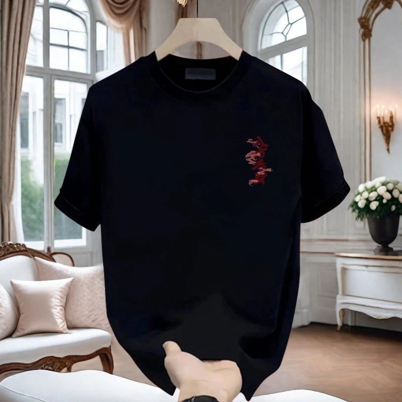 Design NY Logo Graphic Print Black T-Shirt - 19