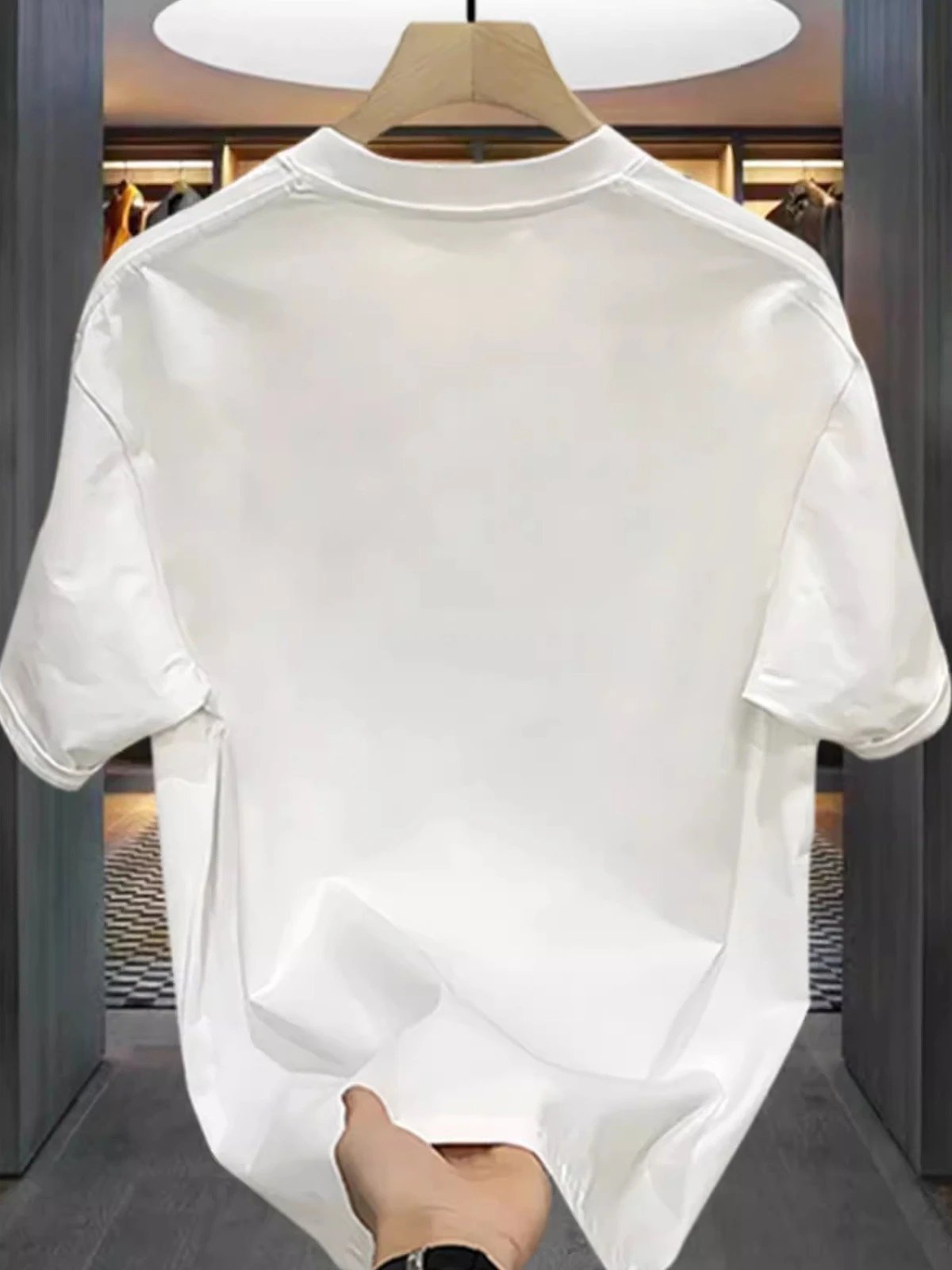 Nike Swoosh Mosaic Print White T-Shirt - 11