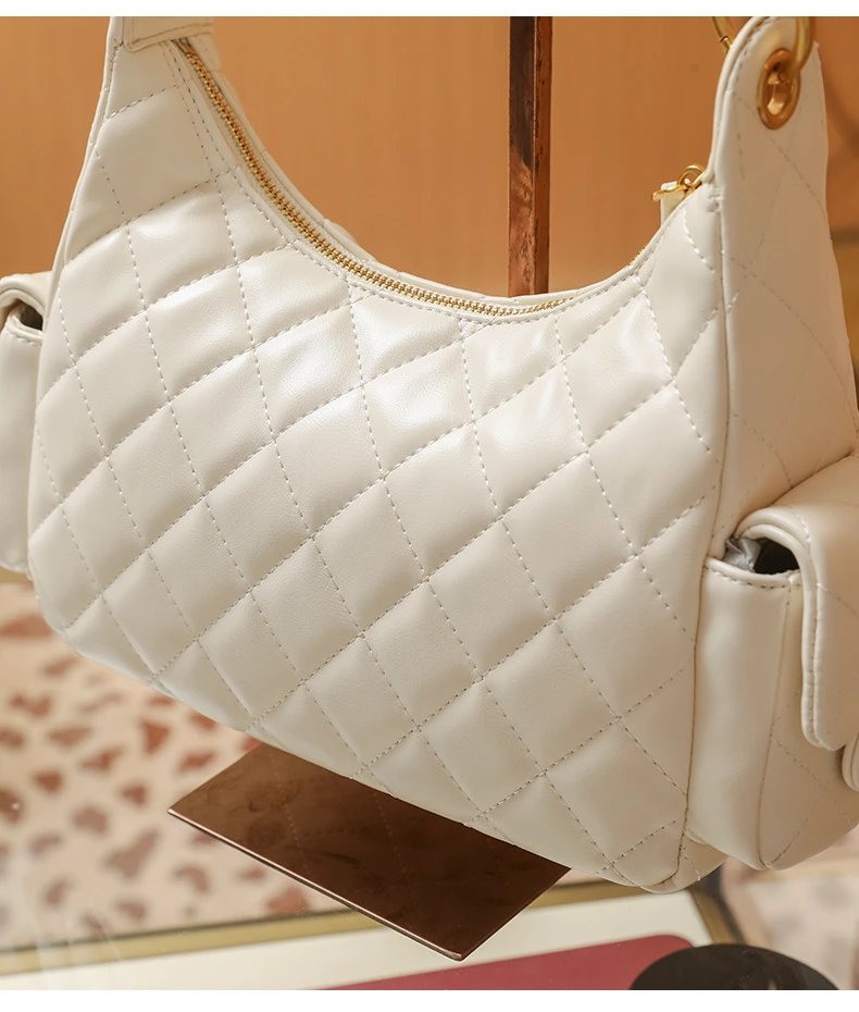 Chanel Quilted Hobo Bag Black with Gold Hardware - 24