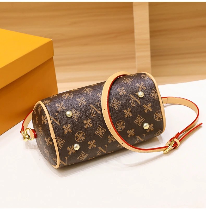 Louis Vuitton Monogram Boston Bag Brown Beige Handbag - 17