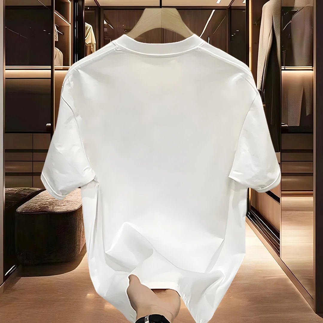 Design Landscape Graphic Print White T-Shirt - 10