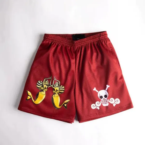 Design Cloud Pattern Swim Shorts Multicolor Swimwear - 3