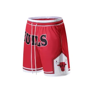 Chicago Bulls Basketball Shorts Red White