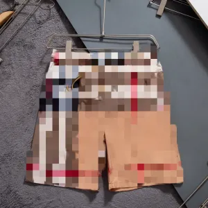 Design Classic Checkered Shorts Beige Multicolor Shorts