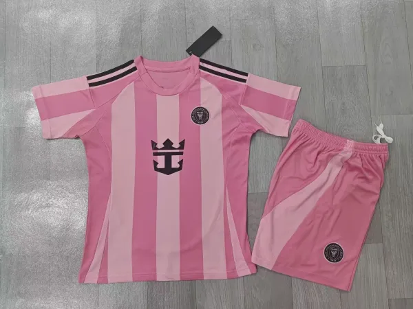 FC Barcelona x Spotify 2024 Third Kit Beige Jersey and Black Shorts Set - 9