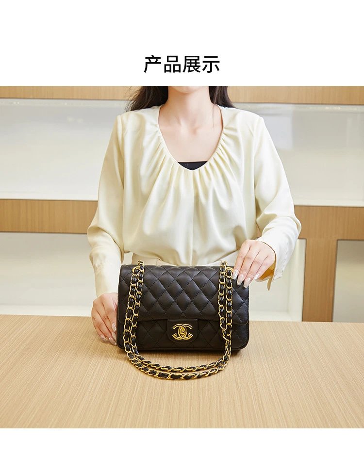 Chanel Classic Flap Bag White Quilted Leather Chain Shoulder Bag - 5