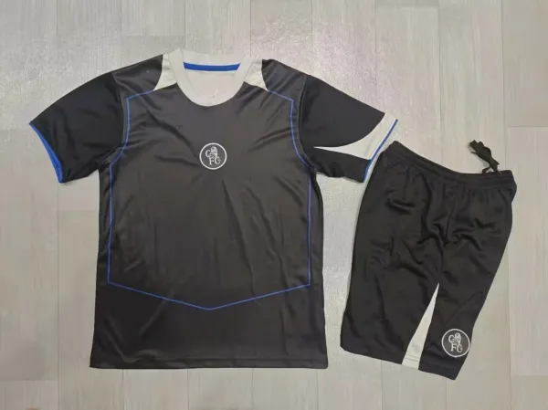 FC Barcelona x Spotify 2024 Third Kit Beige Jersey and Black Shorts Set - 18