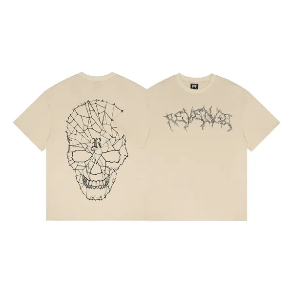 Design Skull Graphic T-Shirt White - 38