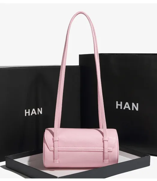 HAN Mini Barrel Crossbody Bag White - 28