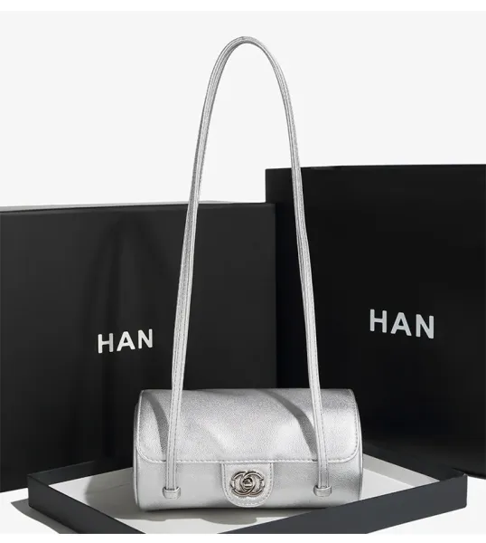 HAN Mini Barrel Crossbody Bag White - 29