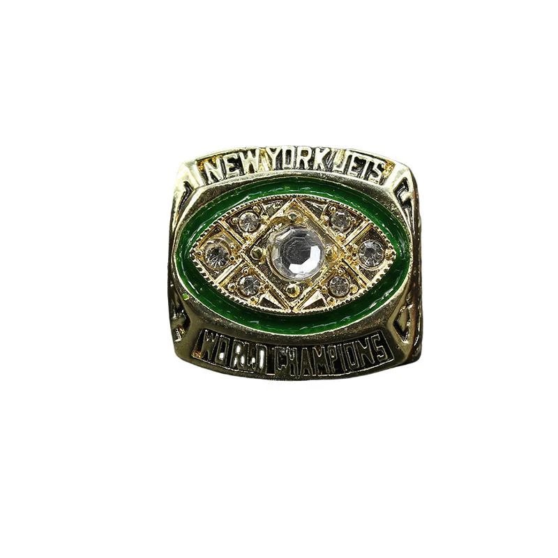 New York Yankees World Champions Championship Ring Green Enamel Diamond Jewelry - 2