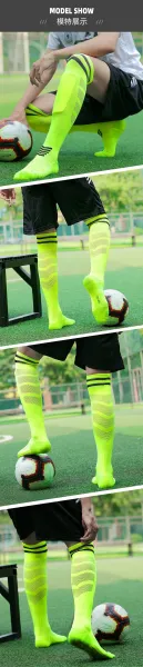 Design Knee-High Sport Socks Orange with Black Stripes Socks - 6