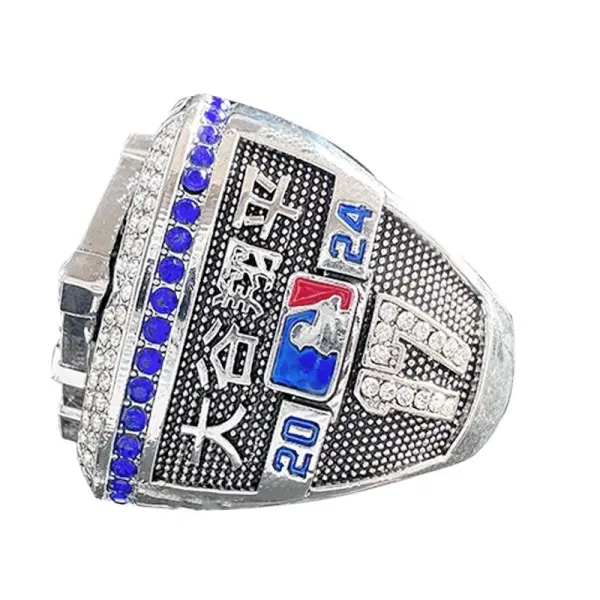 MLB Freeman 2024 Championship Ring Silver Blue Crystal Jewelry - 8