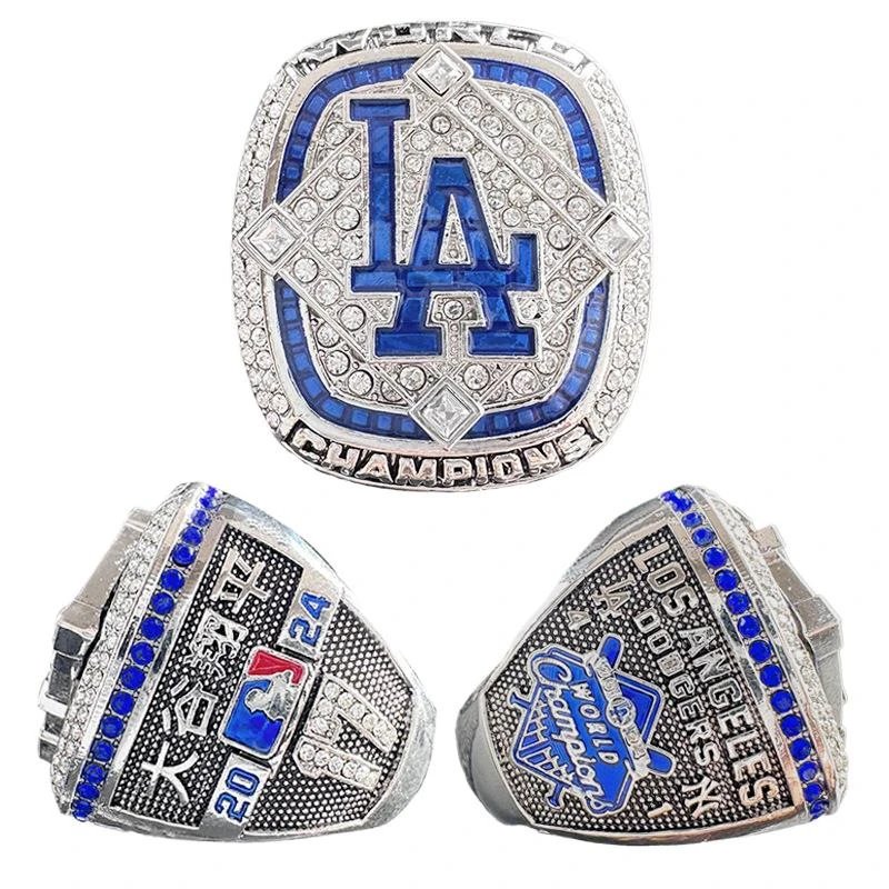 MLB Freeman 2024 Championship Ring Silver Blue Crystal Jewelry - 9