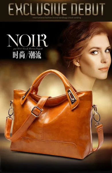 Design Patent Leather Hobo Bag Black Handbag - 6