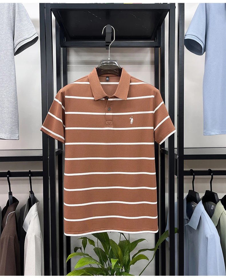Polo Ralph Lauren Striped Polo Shirt Army Green - 22
