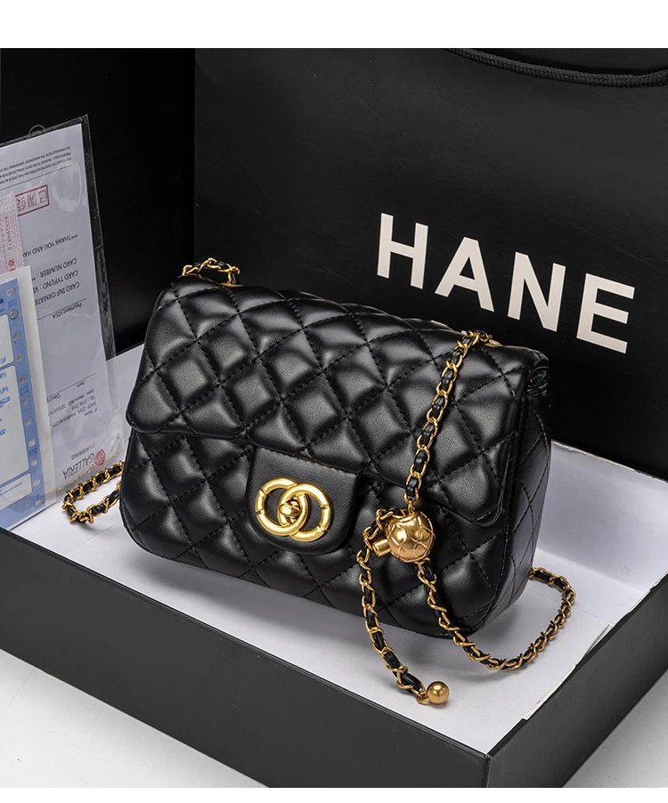 Chanel Mini Flap Bag Black Quilted Leather Chain Shoulder Bag - 4