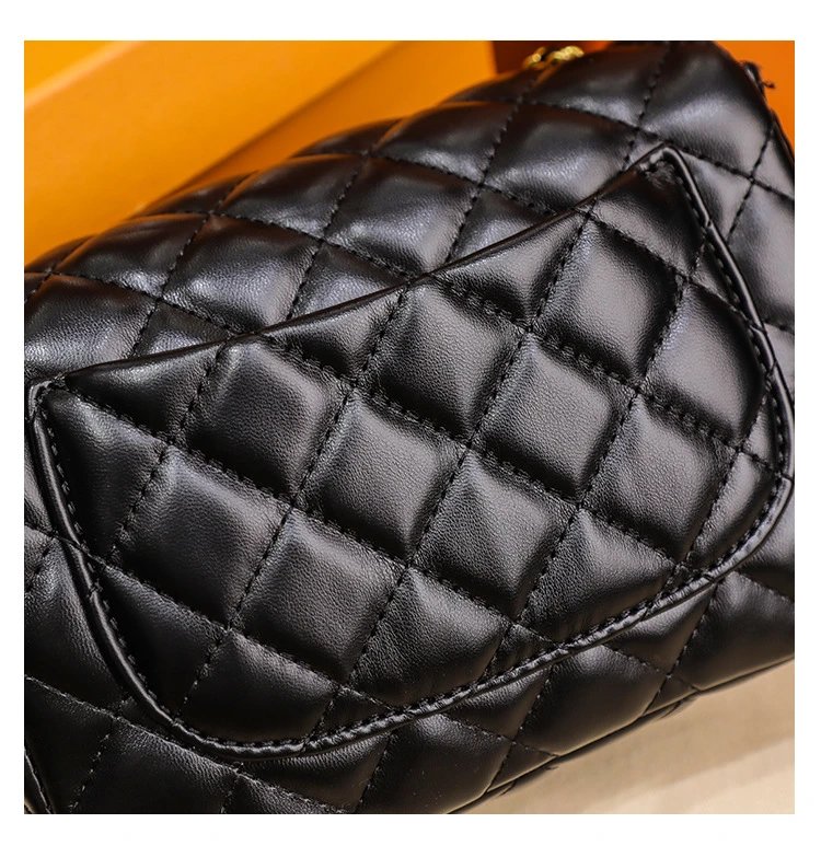 Chanel Mini Flap Bag Black Quilted Leather Chain Shoulder Bag - 22