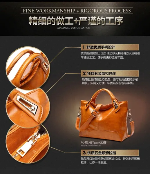 Design Patent Leather Hobo Bag Black Handbag - 8